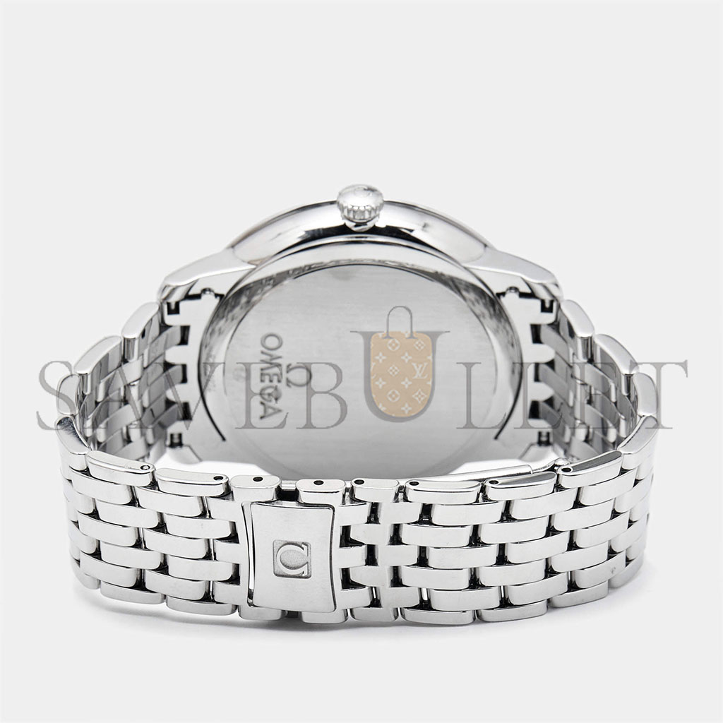 OMEGA SILVER STAINLESS STEEL DE VILLE PRESTIGE 45MM WATCH 424.10.40.20.02.003